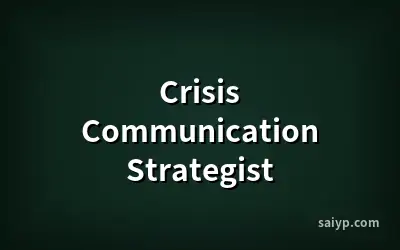 Crisis Communication Strategist