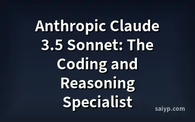 Anthropic Claude 3.5 Sonnet: The Coding and Reasoning Specialist