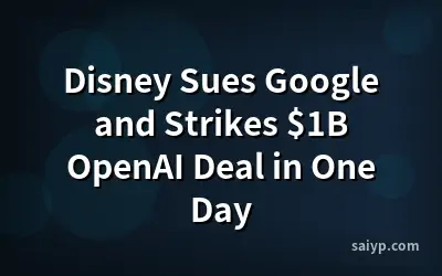 Disney Sues Google and Strikes $1B OpenAI Deal in One Day