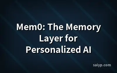 Mem0: The Memory Layer for Personalized AI