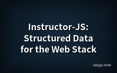 Instructor-JS: Structured Data for the Web Stack