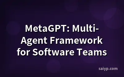 MetaGPT: Multi-Agent Framework for Software Teams