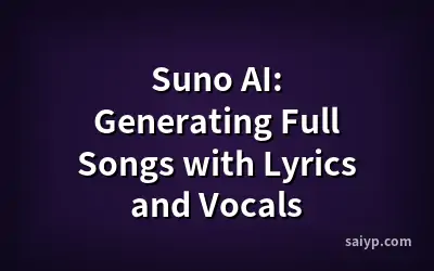 Suno AI: Generating Full Songs with Lyrics and Vocals