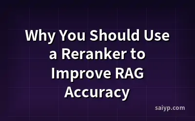 Why You Should Use a Reranker to Improve RAG Accuracy