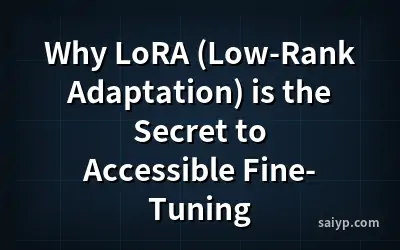 Why LoRA (Low-Rank Adaptation) is the Secret to Accessible Fine-Tuning