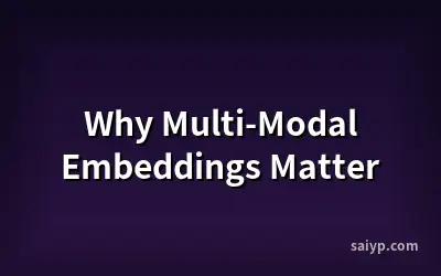 Why Multi-Modal Embeddings Matter