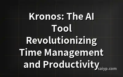 Kronos: The AI Tool Revolutionizing Time Management and Productivity