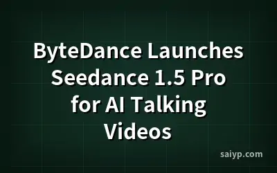 ByteDance Launches Seedance 1.5 Pro for AI Talking Videos