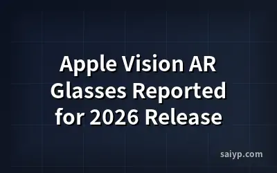 Apple Vision AR Glasses Reported for 2026 Release