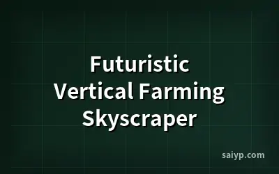 Futuristic Vertical Farming Skyscraper