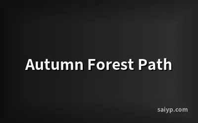 Autumn Forest Path