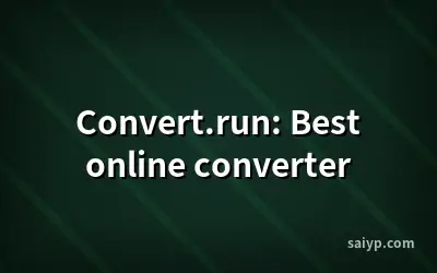 Convert.run: Best online converter