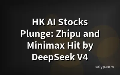 HK AI Stocks Plunge: Zhipu and Minimax Hit by DeepSeek V4
