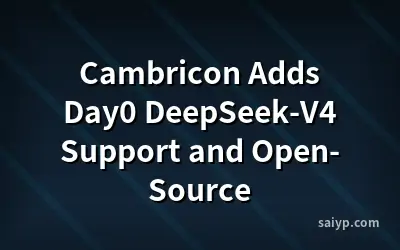 Cambricon Adds Day0 DeepSeek-V4 Support and Open-Source