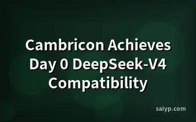 Cambricon Achieves Day 0 DeepSeek-V4 Compatibility