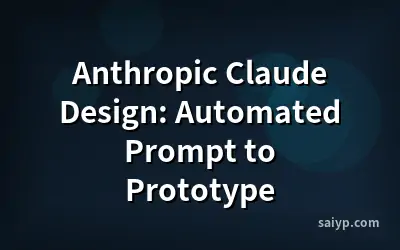 Anthropic Claude Design: Automated Prompt to Prototype