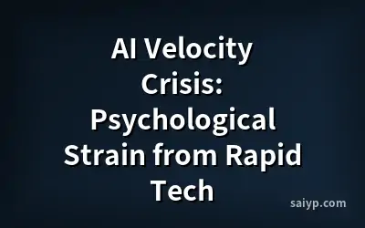 AI Velocity Crisis: Psychological Strain from Rapid Tech