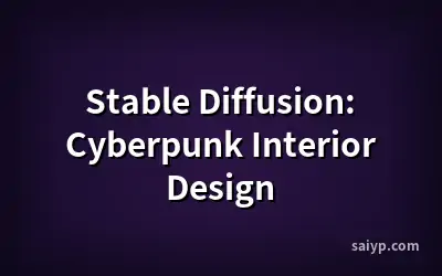 Stable Diffusion: Cyberpunk Interior Design