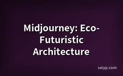 Midjourney: Eco-Futuristic Architecture