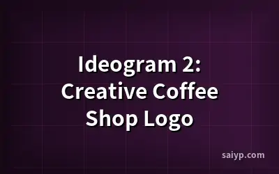 Ideogram 2: Creative Coffee Shop Logo