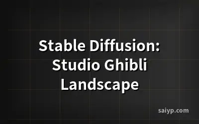 Stable Diffusion: Studio Ghibli Landscape