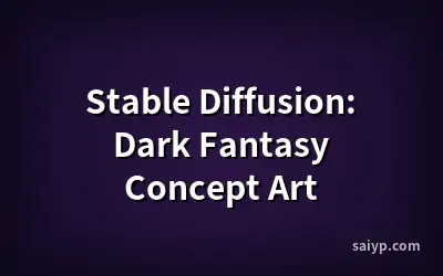 Stable Diffusion: Dark Fantasy Concept Art
