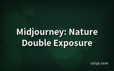Midjourney: Nature Double Exposure