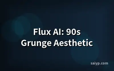 Flux AI: 90s Grunge Aesthetic