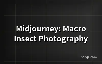Midjourney: Macro Insect Photography