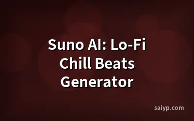 Suno AI: Lo-Fi Chill Beats Generator