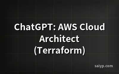 ChatGPT: AWS Cloud Architect (Terraform)