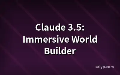 Claude 3.5: Immersive World Builder