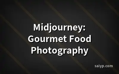 Midjourney: Gourmet Food Photography