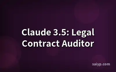 Claude 3.5: Legal Contract Auditor