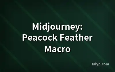 Midjourney: Peacock Feather Macro
