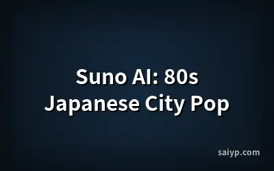 Suno AI: 80s Japanese City Pop