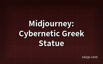Midjourney: Cybernetic Greek Statue