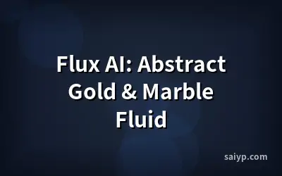 Flux AI: Abstract Gold & Marble Fluid