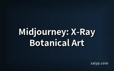 Midjourney: X-Ray Botanical Art