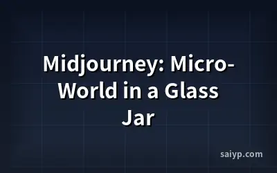 Midjourney: Micro-World in a Glass Jar