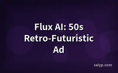 Flux AI: 50s Retro-Futuristic Ad