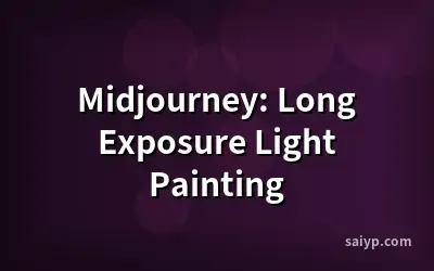 Midjourney: Long Exposure Light Painting