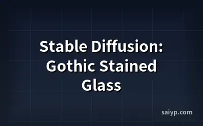 Stable Diffusion: Gothic Stained Glass