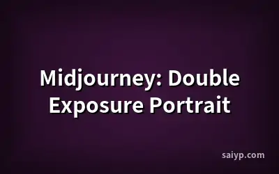 Midjourney: Double Exposure Portrait