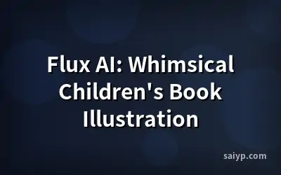 Flux AI: Whimsical Children's Book Illustration