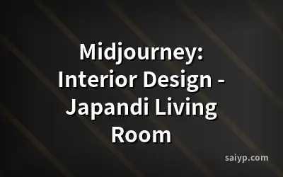 Midjourney: Interior Design - Japandi Living Room