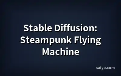 Stable Diffusion: Steampunk Flying Machine