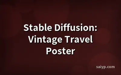 Stable Diffusion: Vintage Travel Poster