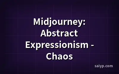 Midjourney: Abstract Expressionism - Chaos