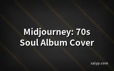 Midjourney: 70s Soul Album Cover